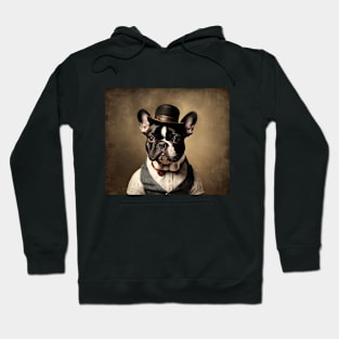 Victorian Dog Portrait Serious Hoodie